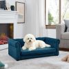 Elegant Rectangle Pet Bed for Small and Medium Dogs, Durable Elevated Dog Sofa Bed, Comfortable Dog Couch