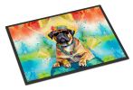 Hippie Dawg Doormat Front Door Mat Indoor Outdoor Rugs for Entryway, Non Slip Washable Low Pile, 18H X 27W
