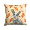 Fall Throw Pillow Decorative Indoor Outdoor Accent Cushion for Couch, Bed or Patio, 18Hx18W