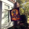Witchy Halloween House Flag Large Porch Sleeve Pole Decorative Outside Yard Banner Artwork Wall Hanging, Polyester, House Size