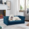 Elegant Rectangle Pet Bed for Small and Medium Dogs, Durable Elevated Dog Sofa Bed, Comfortable Dog Couch