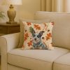 Fall Throw Pillow Decorative Indoor Outdoor Accent Cushion for Couch, Bed or Patio, 18Hx18W