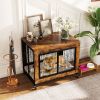 Industrial Dog Kennel with Flip-up Top 3 Lockable Doors and Removable Tray