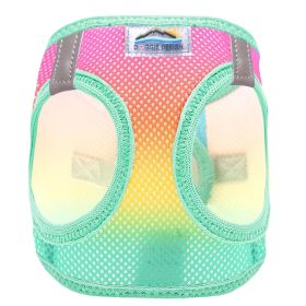 American River Choke Free Dog Harness Ombre Collection (Color: Beach Party, size: 2X/3X-Large)