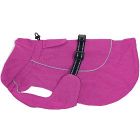 Alpine Tuf Terrain Dog Coat (Color: Wild Raspberry, size: large)