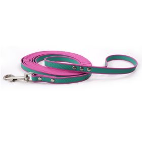 New Style PVC Coated Two-color Waterproof Training Leash (Option: Greenpurple-3M)